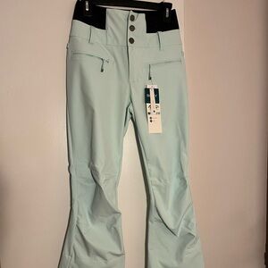 Roxy Rising High Snow Pants, Mint Green, Small